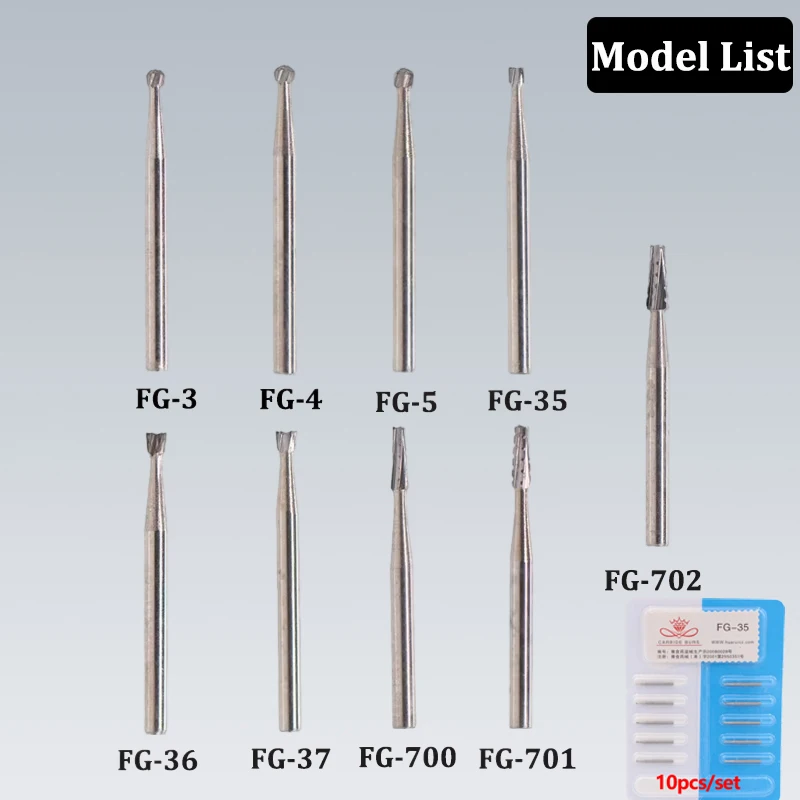 Набор из 10 конических стоматологических боров из вольфрамовой стали для высокоскоростных наконечников, инструменты для полировки и шлифовки зубов
Набор из 10 конических стоматологических боров из вольфрамовой стали для высокоскоростных наконечников, инструменты для полировки и шлифовки зубов