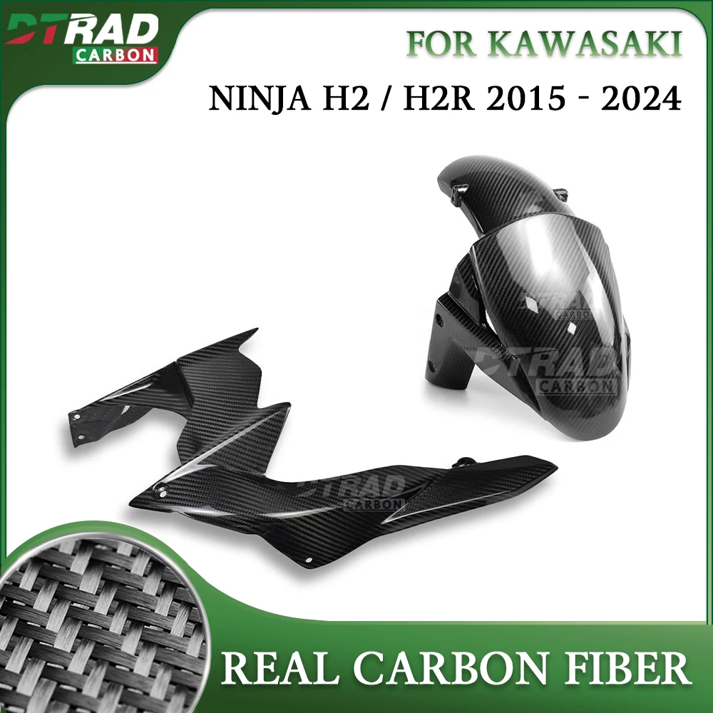 For KAWASAKI NINJA H2 / R H2R 2015 - 2023 2024 Accessories Carbon Fiber Front Rear Fender Mudguard Guard Fairing Kit Chain Cover
For KAWASAKI NINJA H2 / R H2R 2015 - 2023 2024 Accessories Carbon Fiber Front Rear Fender Mudguard Guard Fairing Kit Chain Cover