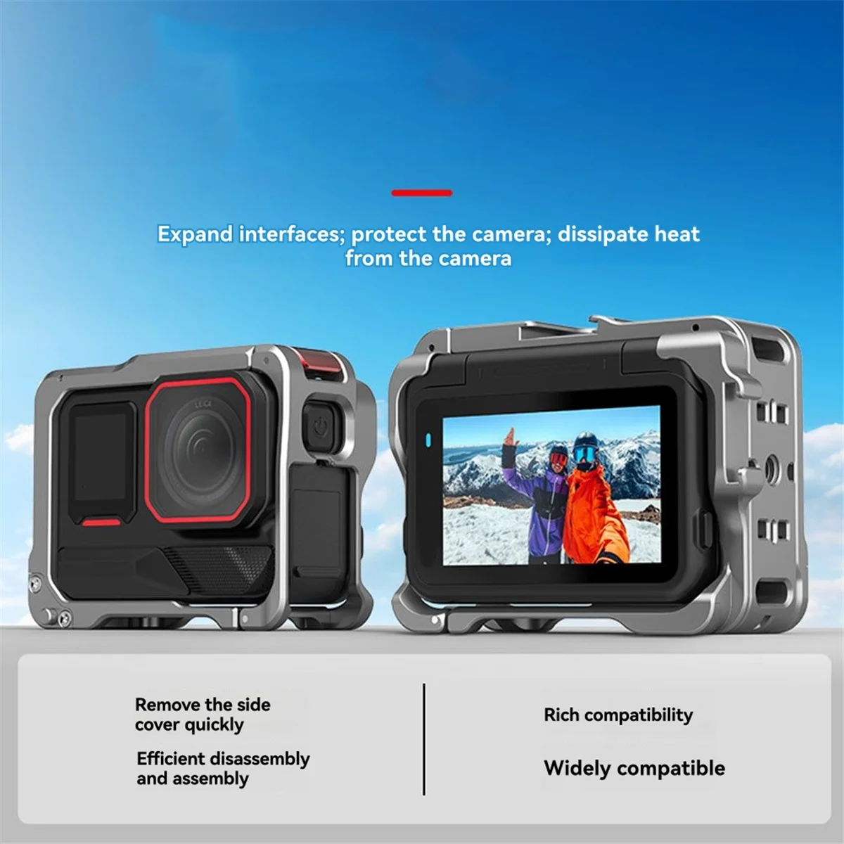 For Pro 2 Street Photo Grip with Ergonomic Handle 1/4Inch Quick Release Extension Cage
For Pro 2 Street Photo Grip with Ergonomic Handle 1/4Inch Quick Release Extension Cage