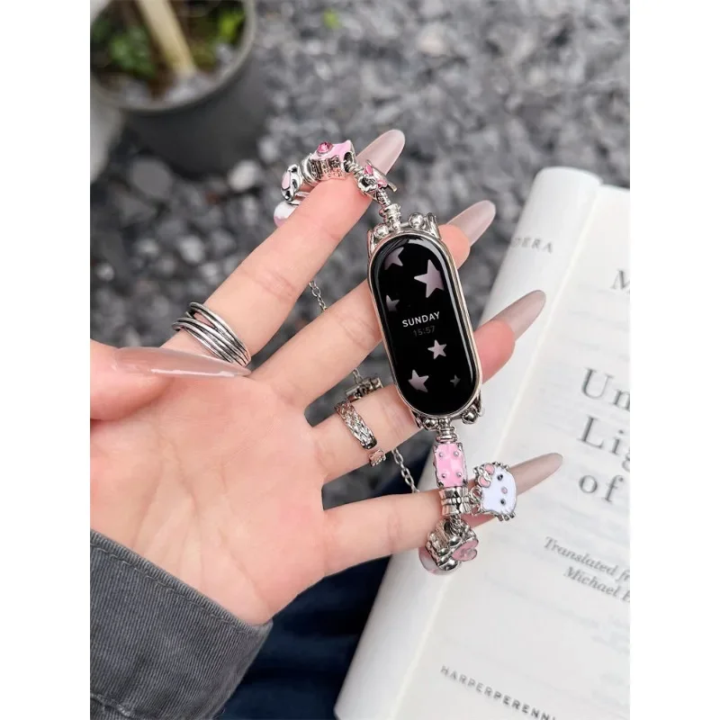 Summer KT bead new compatible iWatch strap 38mm 40mm 41mm 42mm 44mm 45mm 49mm fashionable handmade strap
Summer KT bead new compatible iWatch strap 38mm 40mm 41mm 42mm 44mm 45mm 49mm fashionable handmade strap