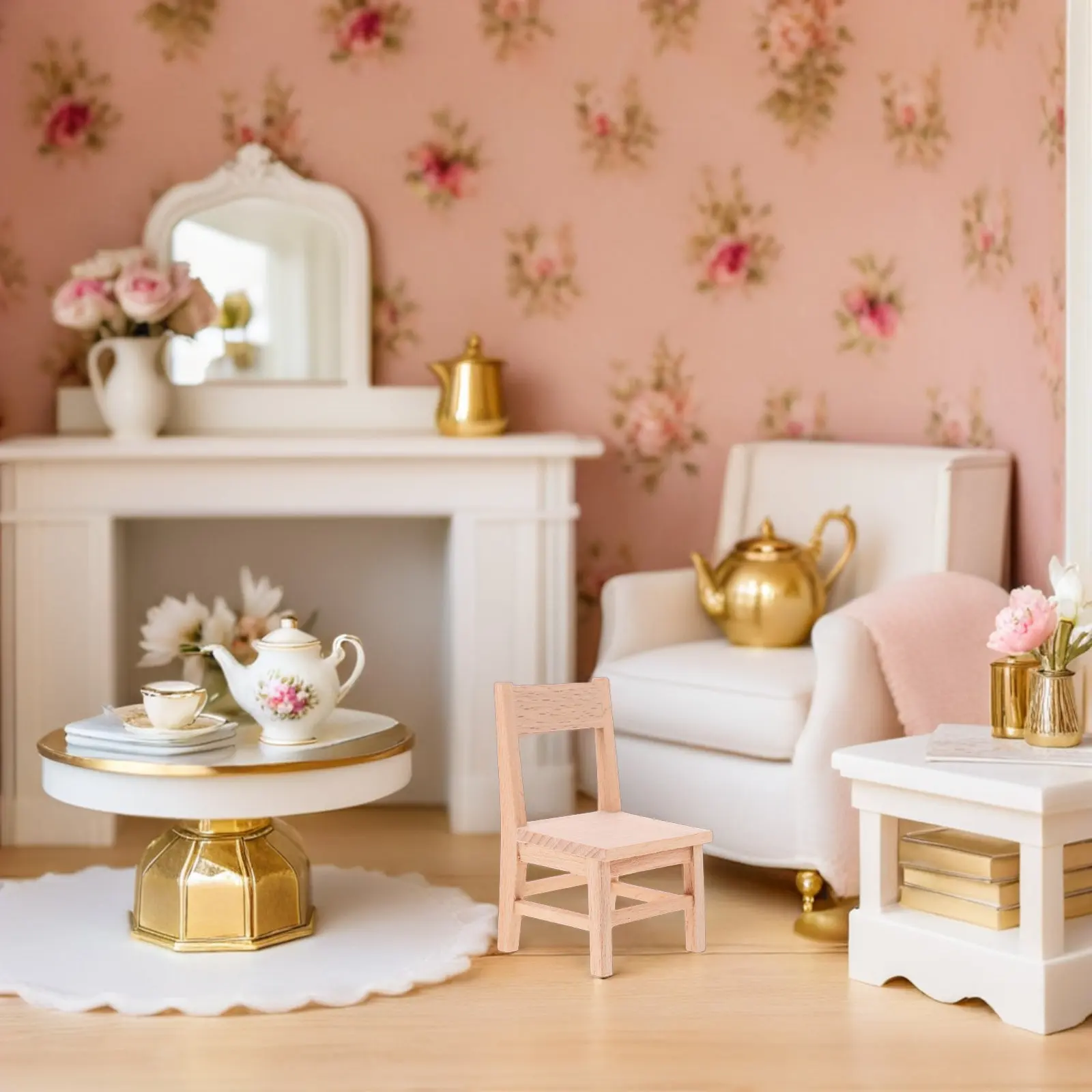 3Pcs Miniature Wooden Chairs Natural Finish Realistic Design for Dollhouse Furniture Accessories Home Decor Photography Props
3Pcs Miniature Wooden Chairs Natural Finish Realistic Design for Dollhouse Furniture Accessories Home Decor Photography Props