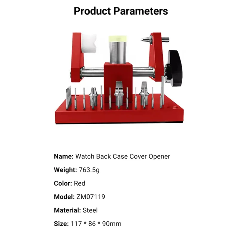 JHD Professional Watch Back Case Cover Opener Bracelet Link Pin Watch Opening Tool Band Link Remover Adjuster Workbench Remover
JHD Professional Watch Back Case Cover Opener Bracelet Link Pin Watch Opening Tool Band Link Remover Adjuster Workbench Remover