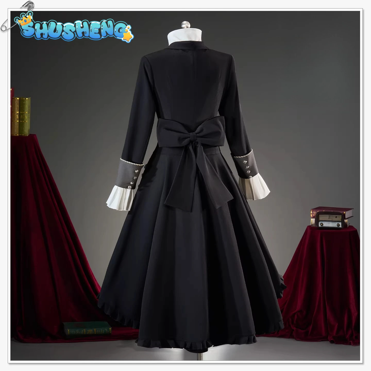 Ciel Phantomhive Anime Black Cosplay Costume Butler Party Fashion Handsome Uniform dress Halloween Role Play Clothing Gothic set
Ciel Phantomhive Anime Black Cosplay Costume Butler Party Fashion Handsome Uniform dress Halloween Role Play Clothing Gothic set
