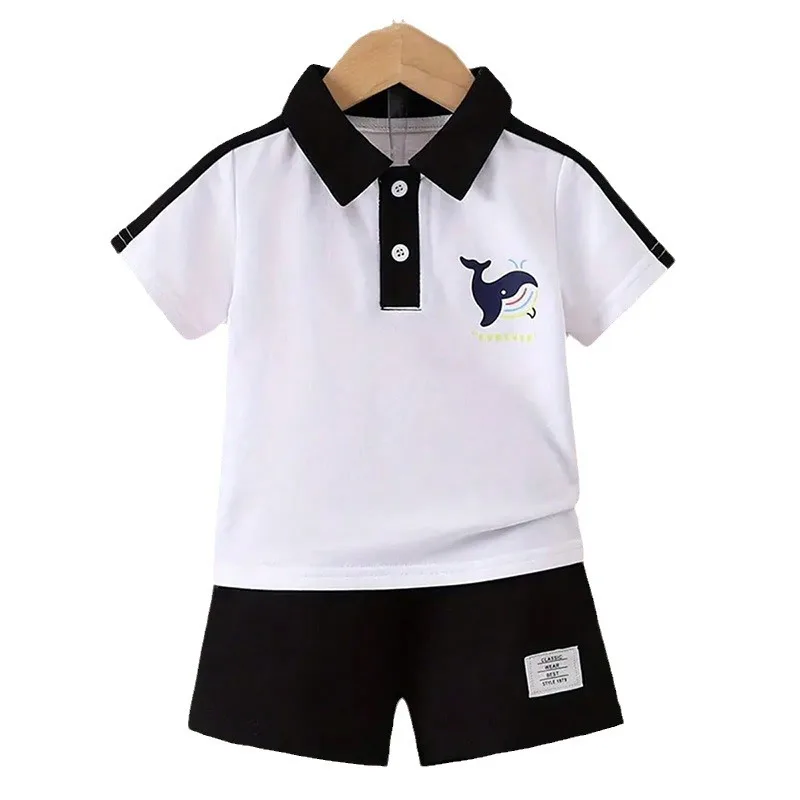 New Kids Letter Cartoon Polo T-shirt Shorts 2Pcs/Sets 2025 New Fashion Baby Boys Girl Clothing Children Tracksuits 2-7 Years
New Kids Letter Cartoon Polo T-shirt Shorts 2Pcs/Sets 2025 New Fashion Baby Boys Girl Clothing Children Tracksuits 2-7 Years