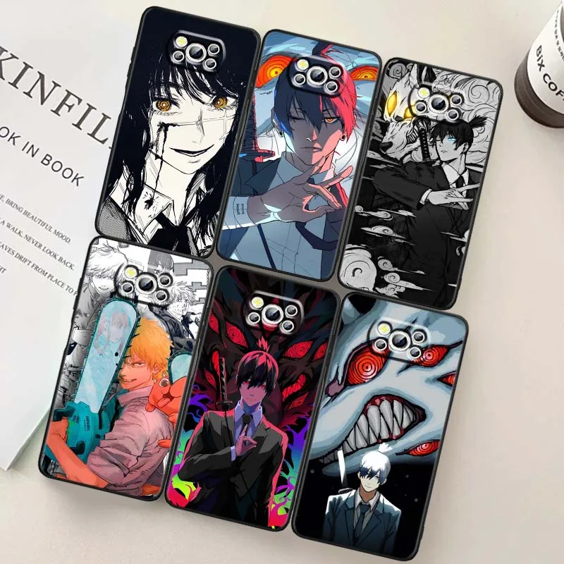 Anime Chainsaw Man Comics Phone Case For Xiaomi Mi Poco F3 F4 F5 F6 X3 X4 X5 X6 X7 M3 M4 M5s M5 M6 GT Pro 5G Black Cover 
Anime Chainsaw Man Comics Phone Case For Xiaomi Mi Poco F3 F4 F5 F6 X3 X4 X5 X6 X7 M3 M4 M5s M5 M6 GT Pro 5G Black Cover