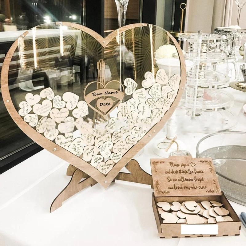 Heart Shape Transparent Wedding Guestbook For Wooden Country Wedding Decorative Accessories Party Signature Guest Book Box Gifts
Heart Shape Transparent Wedding Guestbook For Wooden Country Wedding Decorative Accessories Party Signature Guest Book Box Gifts