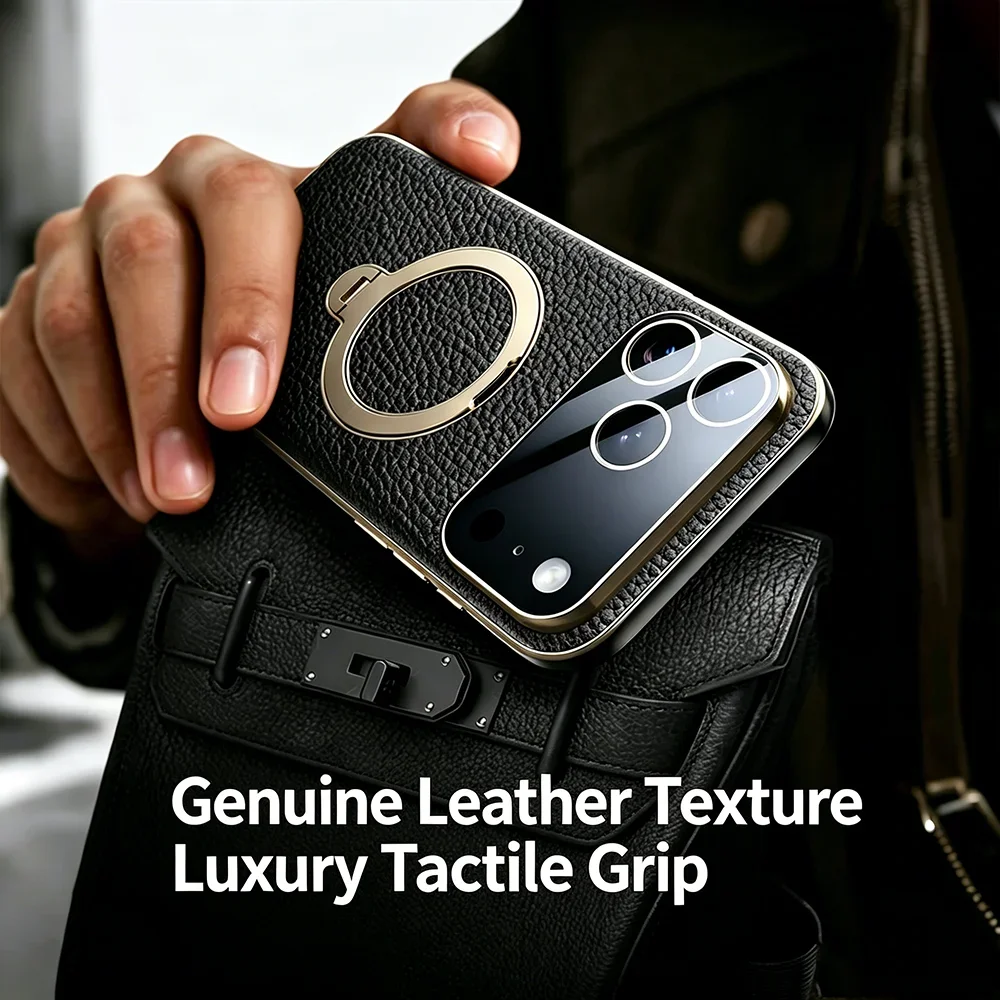 HANNUO For iPhone 17 Pro Max Lychee Pattern Case Magnetic Phone Case iPhone17 Pro Business Genuine Leather Case for iPhone17
HANNUO For iPhone 17 Pro Max Lychee Pattern Case Magnetic Phone Case iPhone17 Pro Business Genuine Leather Case for iPhone17