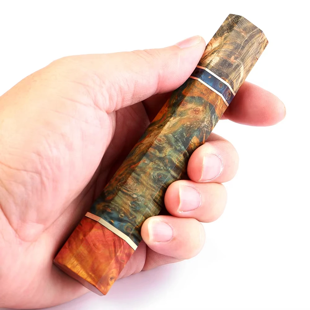 Octagonal Stabilized Wood Handle DIY Knife Making Accessories Japanese Chef Knife Replacement Supplies Factory Custom Handle
Octagonal Stabilized Wood Handle DIY Knife Making Accessories Japanese Chef Knife Replacement Supplies Factory Custom Handle