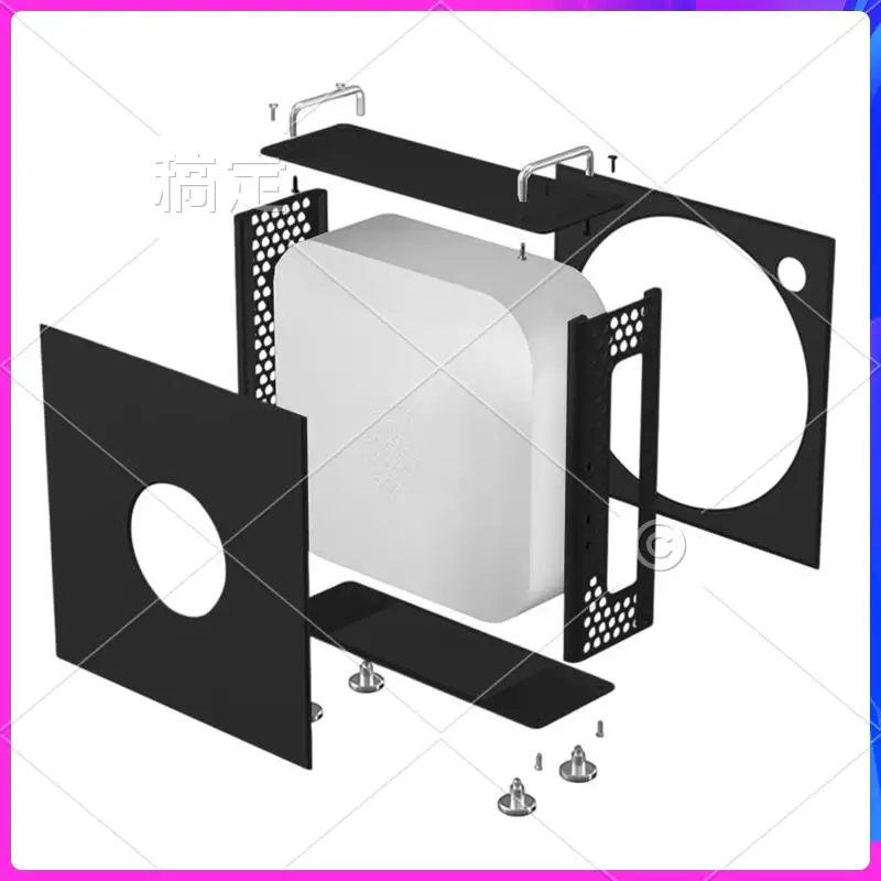 AP-Shockproof Protective Aluminum Case For Mac Mini M4/M4 Pro With Vertical Stand And Heat Dissipation
AP-Shockproof Protective Aluminum Case For Mac Mini M4/M4 Pro With Vertical Stand And Heat Dissipation