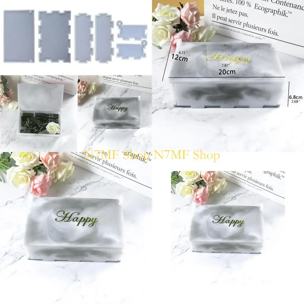 N7MF формы для смолы DIY Домино коробка для хранения смолы силиконовая форма для рукоделия
N7MF формы для смолы DIY Домино коробка для хранения смолы силиконовая форма для рукоделия