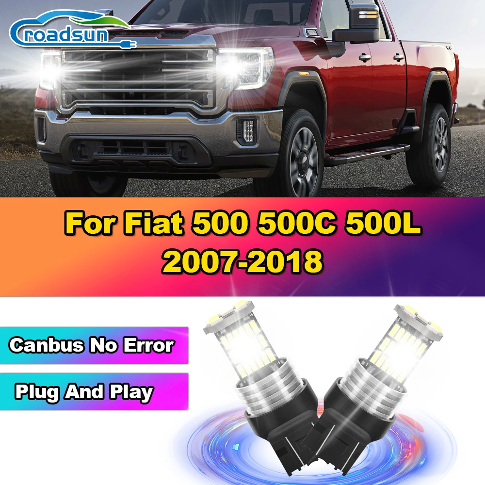 2 шт. 7443 W21/5W T20 Автомобильные светодиодные дневные ходовые огни 12 В 6000 К Белый Для Fiat 500 500C 500L 2007-2013 2014 2015 2016 2017 2018 
2 шт. 7443 W21/5W T20 Автомобильные светодиодные дневные ходовые огни 12 В 6000 К Белый Для Fiat 500 500C 500L 2007-2013 2014 2015 2016 2017 2018