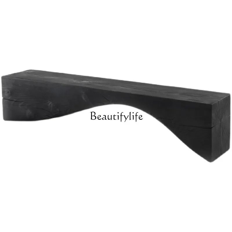 Wabi Sand wind carbonized black solid wood bench personalized creative log shoe changing stool
Wabi Sand wind carbonized black solid wood bench personalized creative log shoe changing stool