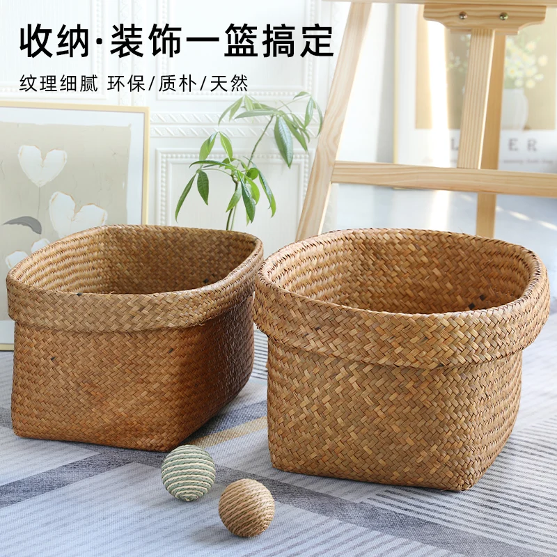 Storage, Hand-woven Straw, Large-capacity Pastoral Storage Basket, Household Dirty Clothes Basket, Toy Storage
Storage, Hand-woven Straw, Large-capacity Pastoral Storage Basket, Household Dirty Clothes Basket, Toy Storage