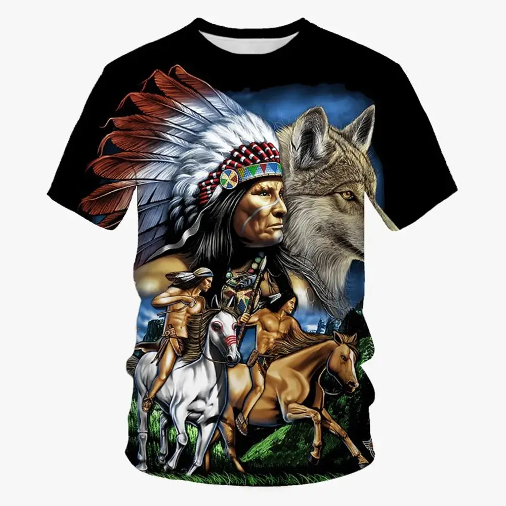 New Summer Men's 3d Printed T-Shirt Harajuku Retro National Style Casual Loose Fun Large Size O Collar Short-Sleeved Pullover
New Summer Men's 3d Printed T-Shirt Harajuku Retro National Style Casual Loose Fun Large Size O Collar Short-Sleeved Pullover
