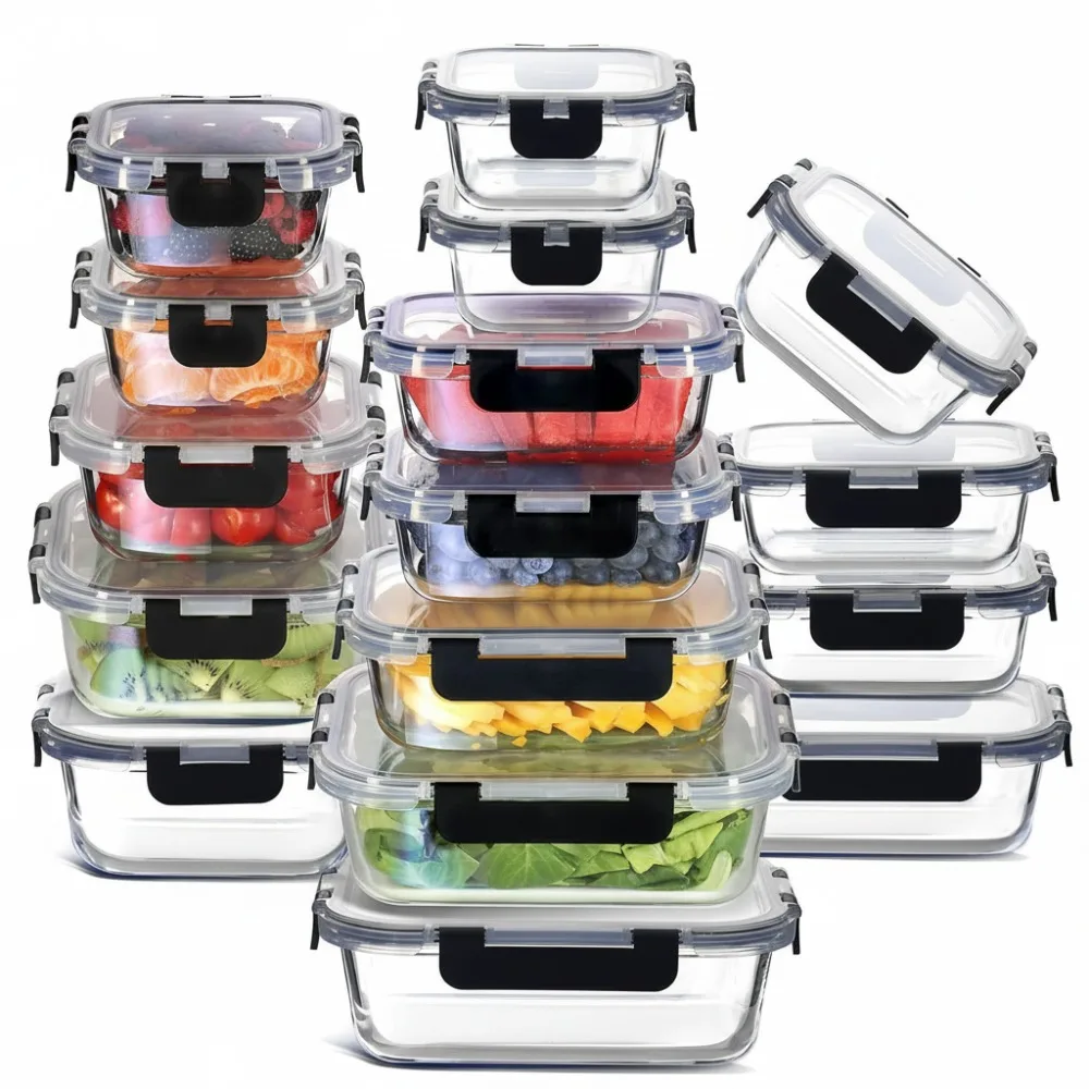 Стеклянные контейнеры для хранения продуктов с крышками, 32 шт., герметичные контейнеры для приготовления еды, безопасные ланч-боксы для микроволновой печи и морозильной камеры для занятых семей
Стеклянные контейнеры для хранения продуктов с крышками, 32 шт., герметичные контейнеры для приготовления еды, безопасные ланч-боксы для микроволновой печи и морозильной камеры для занятых семей
