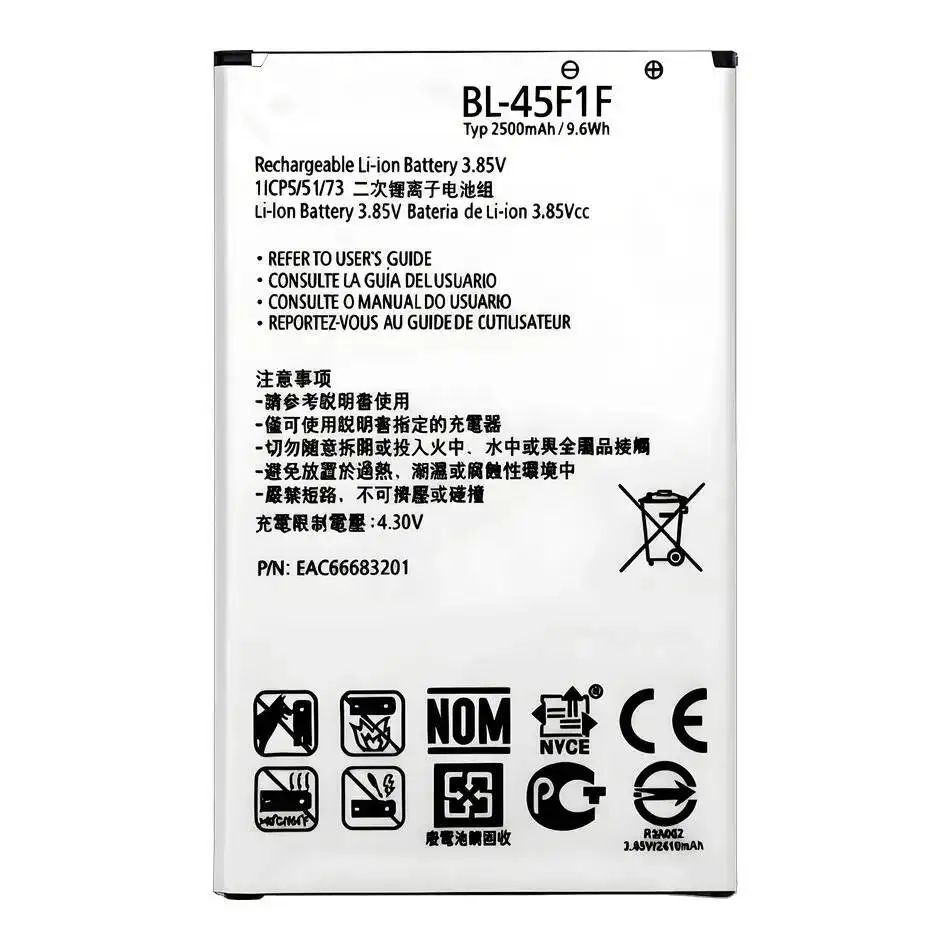 BL-45A1H Battery For LG K10 K20 K30 K4 K7 K8 2017 Plus/V10 V20 V30 V40 V50 ThinQ LTE K425 K428 MS428 K430DSF K430 F670 Q10 K420N
BL-45A1H Battery For LG K10 K20 K30 K4 K7 K8 2017 Plus/V10 V20 V30 V40 V50 ThinQ LTE K425 K428 MS428 K430DSF K430 F670 Q10 K420N