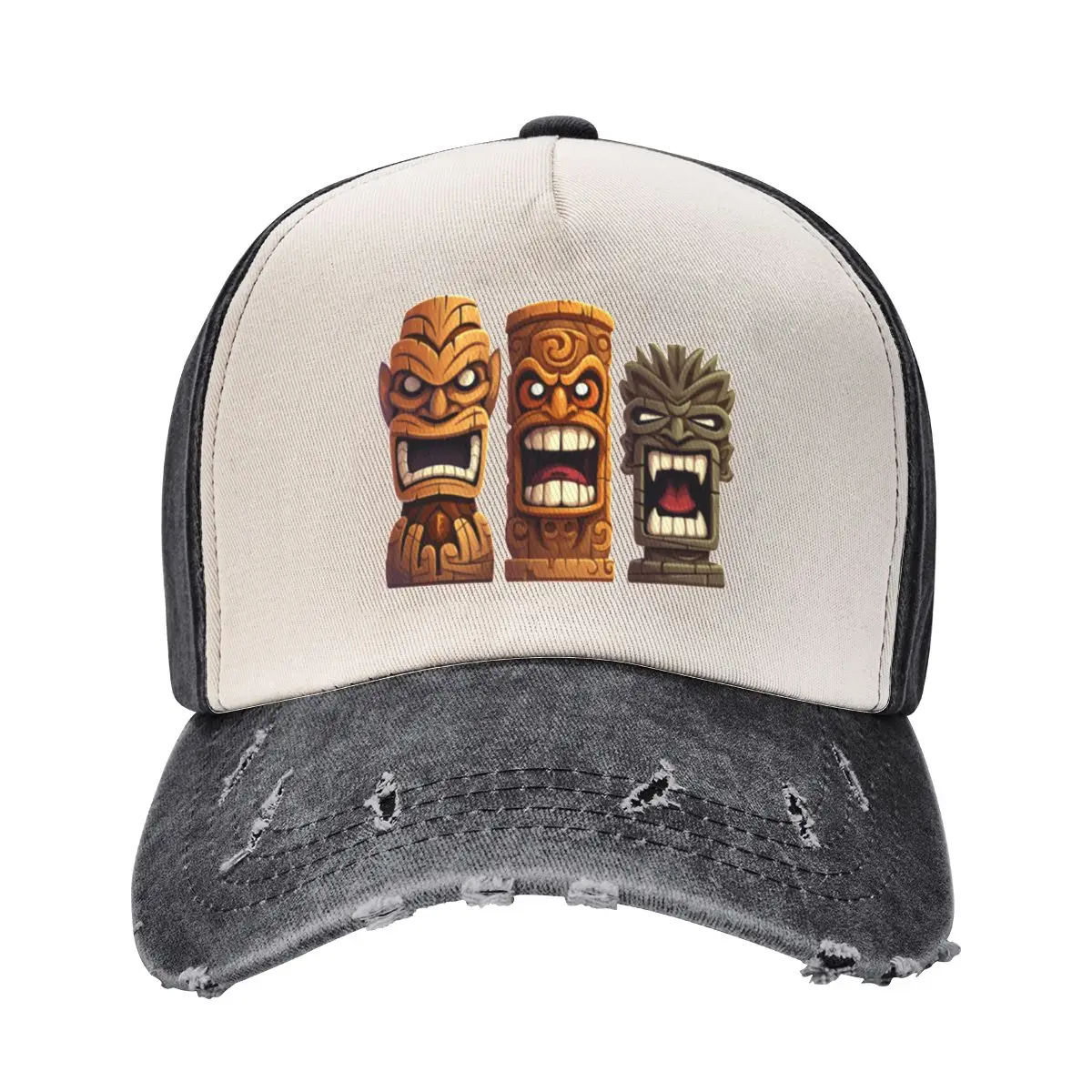 Three Tiki Statues - Getting Freaky At The Tiki Baseball Cap Hood luxury caps sailor cap for men hard hat Women Caps Men's
Three Tiki Statues - Getting Freaky At The Tiki Baseball Cap Hood luxury caps sailor cap for men hard hat Women Caps Men's