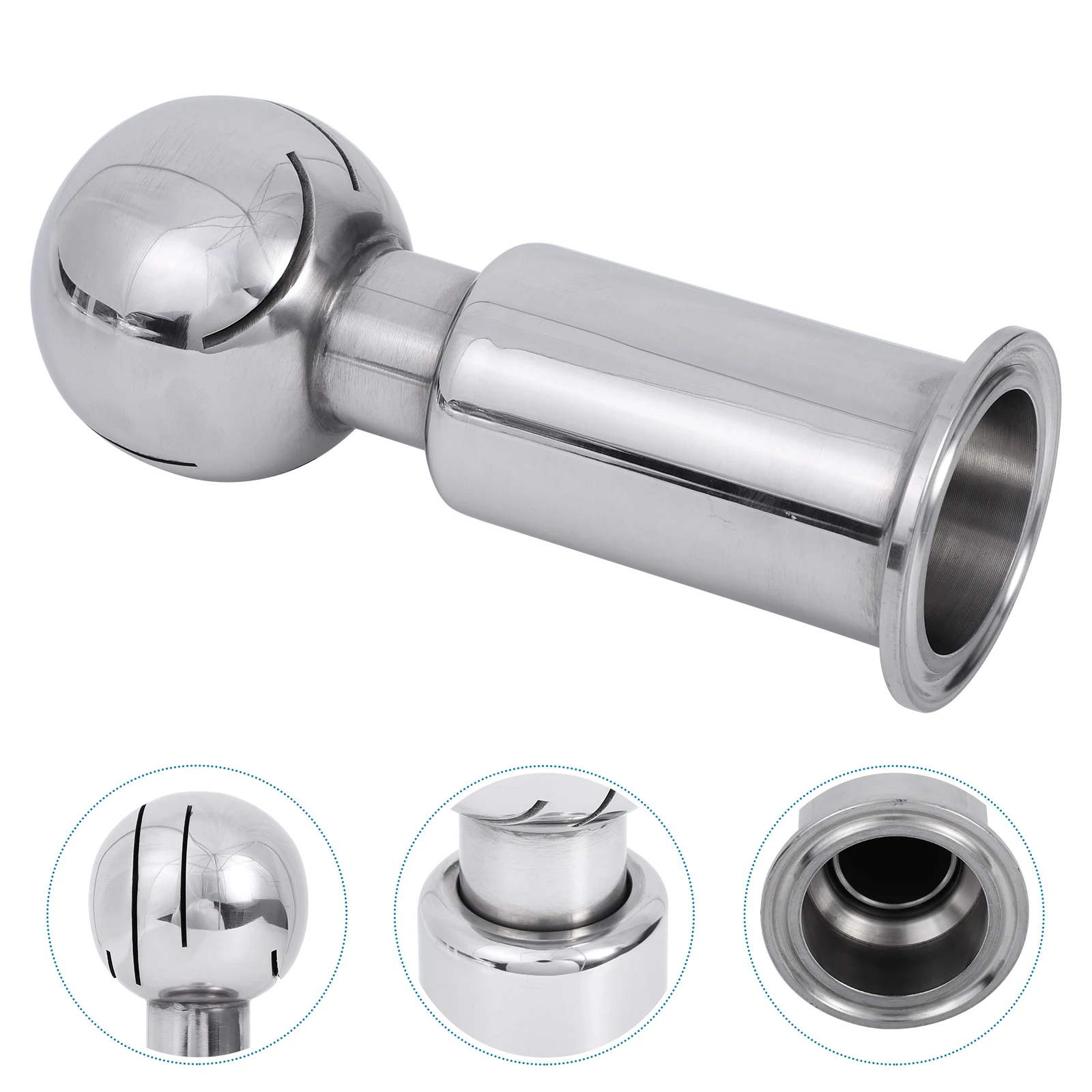 304 Stainless Steel 360 Degree Rotating Spray Ball Sanitary Tank Cleaning Tool Corrosion Resistant No Rust Smooth Surface
304 Stainless Steel 360 Degree Rotating Spray Ball Sanitary Tank Cleaning Tool Corrosion Resistant No Rust Smooth Surface