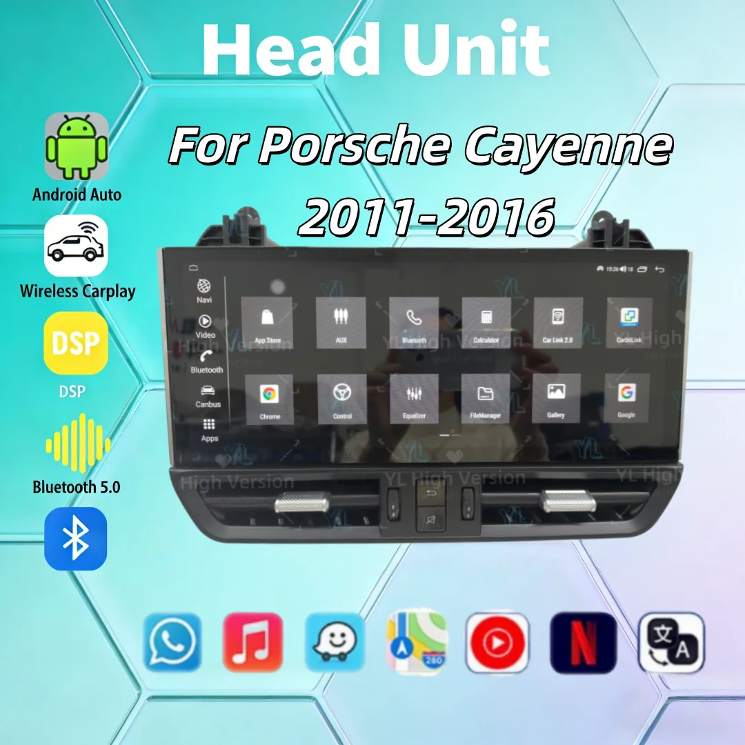 Wireless Carplay 12.3inch GPS Android 14 Touch Screen For Porsche Cayenne 2011-2016 Multimedia Video Head Unit Bluetooth 5.0 4G
Wireless Carplay 12.3inch GPS Android 14 Touch Screen For Porsche Cayenne 2011-2016 Multimedia Video Head Unit Bluetooth 5.0 4G