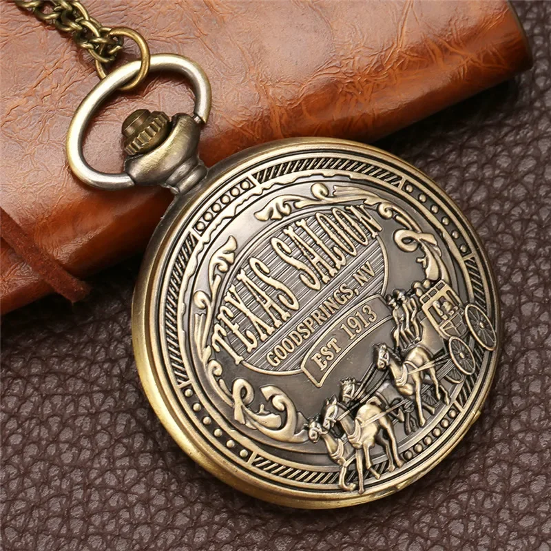 Steampunk Carved Carriage Design Men Women Retro Analog Quartz Pocket Watch Necklace Chain Arabic Number Display Clock Gift
Steampunk Carved Carriage Design Men Women Retro Analog Quartz Pocket Watch Necklace Chain Arabic Number Display Clock Gift