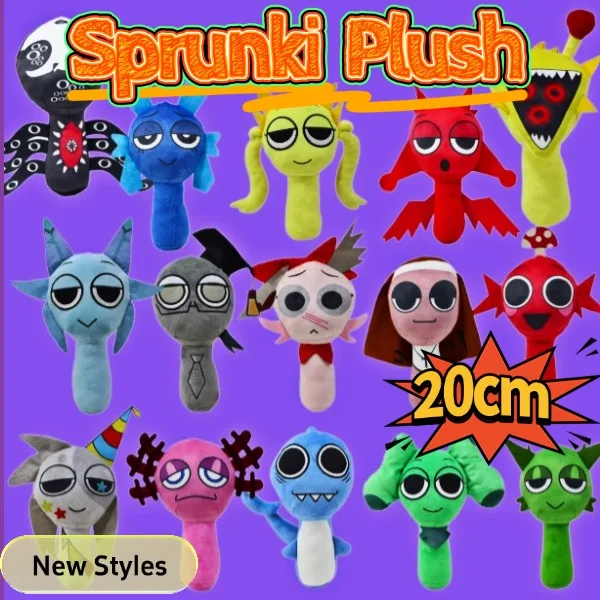 Sprunki 1-3 Stage Character Plush Toys Game Peripheral Three Dimensional Doll Incredibox Devil Simon Children's Doll Olen 20cm
Sprunki 1-3 Stage Character Plush Toys Game Peripheral Three Dimensional Doll Incredibox Devil Simon Children's Doll Olen 20cm