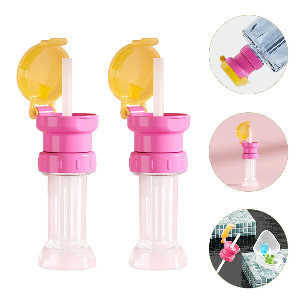 2pcs Spill Proof Bottle Lid With Straw Beverage Sippy Cover For Toddler Detachable Design Lightweight Safe Material Juice Soda
2pcs Spill Proof Bottle Lid With Straw Beverage Sippy Cover For Toddler Detachable Design Lightweight Safe Material Juice Soda