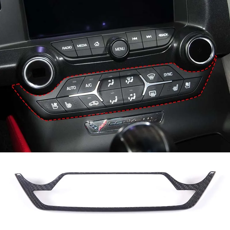 Car-styling Real Carbon Fiber Center Control Panel Volume Knob Frame Cover Trim For Chevrolet Corvette C7 2014-2019 Accessories
Car-styling Real Carbon Fiber Center Control Panel Volume Knob Frame Cover Trim For Chevrolet Corvette C7 2014-2019 Accessories