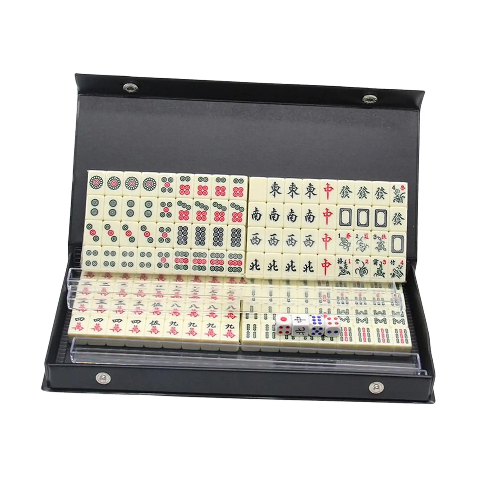 Portable 144 Tiles Mahjong with Dices Classic Tiles Games Chinese Mahjong Game Set for Party
Portable 144 Tiles Mahjong with Dices Classic Tiles Games Chinese Mahjong Game Set for Party