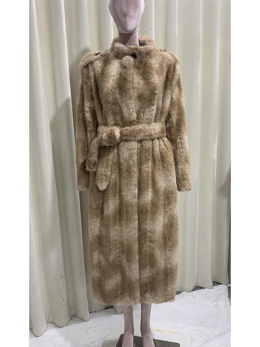 Nerazzurri Autumn Winter Long Colorful Thick Warm Hairy Faux Fur Coat Women Sashes Loose Luxury Designer Clothes Fluffy Overcoat
Nerazzurri Autumn Winter Long Colorful Thick Warm Hairy Faux Fur Coat Women Sashes Loose Luxury Designer Clothes Fluffy Overcoat