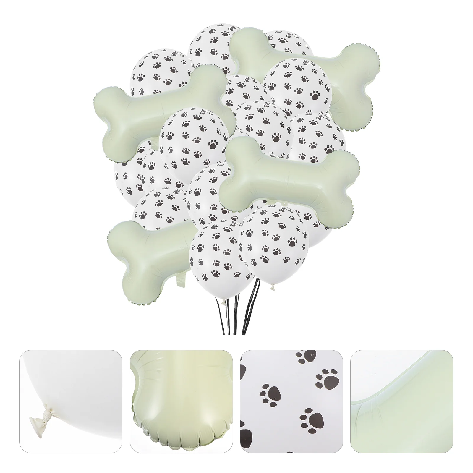 4pcs Bone Shaped Balloons 40pcs Dog Paw Pattern Balloons Premium Material Safe Use Cheerful Atmosphere Pet Birthday Party Home
4pcs Bone Shaped Balloons 40pcs Dog Paw Pattern Balloons Premium Material Safe Use Cheerful Atmosphere Pet Birthday Party Home