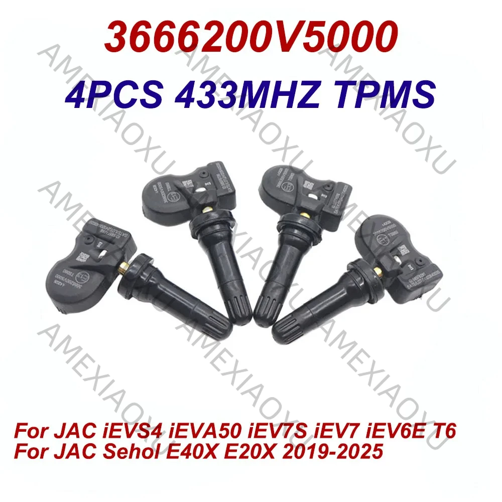 4Pcs Car Tire Pressure TPMS Sensor 3666200V5000 For JAC Refine S2 2017-2020 R3 2018-2020 M4 2020-2021 M3 2018-2025 E4 2024-2025
4Pcs Car Tire Pressure TPMS Sensor 3666200V5000 For JAC Refine S2 2017-2020 R3 2018-2020 M4 2020-2021 M3 2018-2025 E4 2024-2025