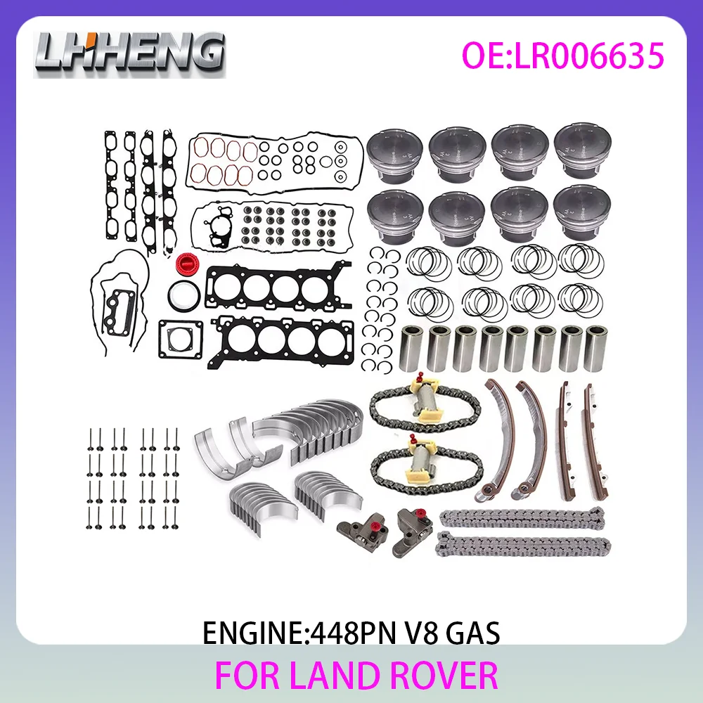 Комплект прокладок для полного ремонта двигателя Land Rover Range Rover L322 Range Sport L320 4.2L 4.2 L T V8 448PN, бензиновый двигатель, 2005-2009 гг.
Комплект прокладок для полного ремонта двигателя Land Rover Range Rover L322 Range Sport L320 4.2L 4.2 L T V8 448PN, бензиновый двигатель, 2005-2009 гг.