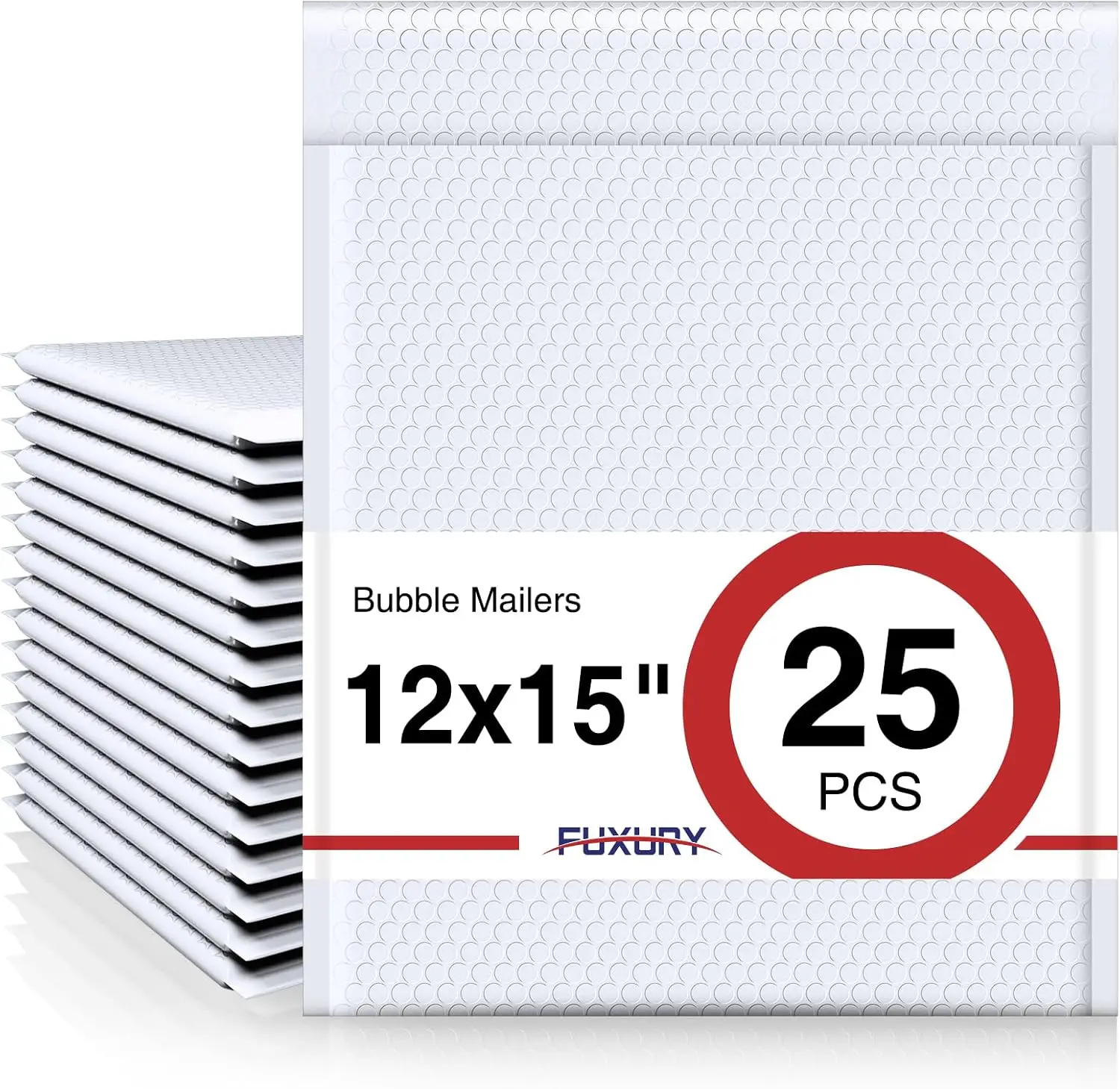 12x15" White Padded Envelopes 25 Pack, Self-Seal Bubble Mailers for Small Business, Clothing & More
12x15" White Padded Envelopes 25 Pack, Self-Seal Bubble Mailers for Small Business, Clothing & More