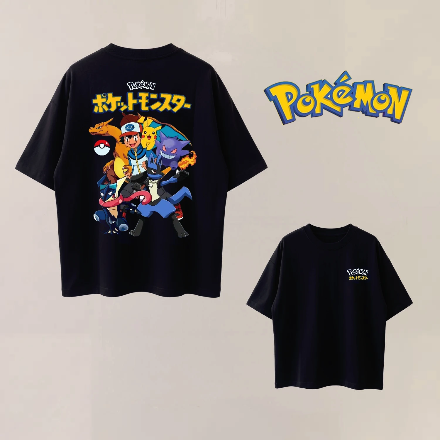 Summer Anime Pokémon Cosplay T-Shirt Cotton Short Sleeve Tops Casual Loose Retro T-Shirt Men Women Kids Family Matching Outfits
Summer Anime Pokémon Cosplay T-Shirt Cotton Short Sleeve Tops Casual Loose Retro T-Shirt Men Women Kids Family Matching Outfits