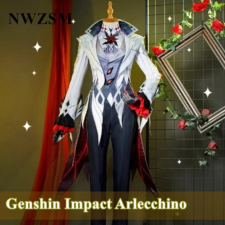Genshin Impact Arlecchino The Knave Game Suit Gorgeous Swallowtail Cosplay Costume Halloween Party Outfit Women
Genshin Impact Arlecchino The Knave Game Suit Gorgeous Swallowtail Cosplay Costume Halloween Party Outfit Women