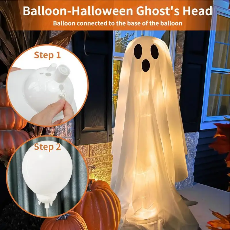 Glowing White Cloth Ghost LED Lighted Spooky Ghost Decoration Giant Cute Ghosts Light Holiday Ambiance Enhancement For Party
Glowing White Cloth Ghost LED Lighted Spooky Ghost Decoration Giant Cute Ghosts Light Holiday Ambiance Enhancement For Party