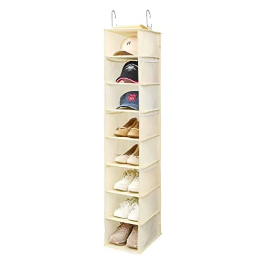 Hanging Shoe Organizer for Closet with Side Mesh Pockets Hat Racks for Baseball Caps Shoe and Hat Holder and Storage 8-Shelf Be
Hanging Shoe Organizer for Closet with Side Mesh Pockets Hat Racks for Baseball Caps Shoe and Hat Holder and Storage 8-Shelf Be
