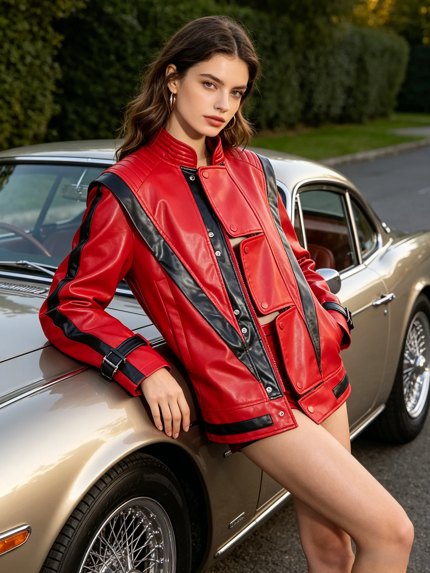 Michael Jackson Red & White Leather Jacket Cosplay Costume - MJ Roleplay Stage Performance Outfit for Halloween
Michael Jackson Red & White Leather Jacket Cosplay Costume - MJ Roleplay Stage Performance Outfit for Halloween