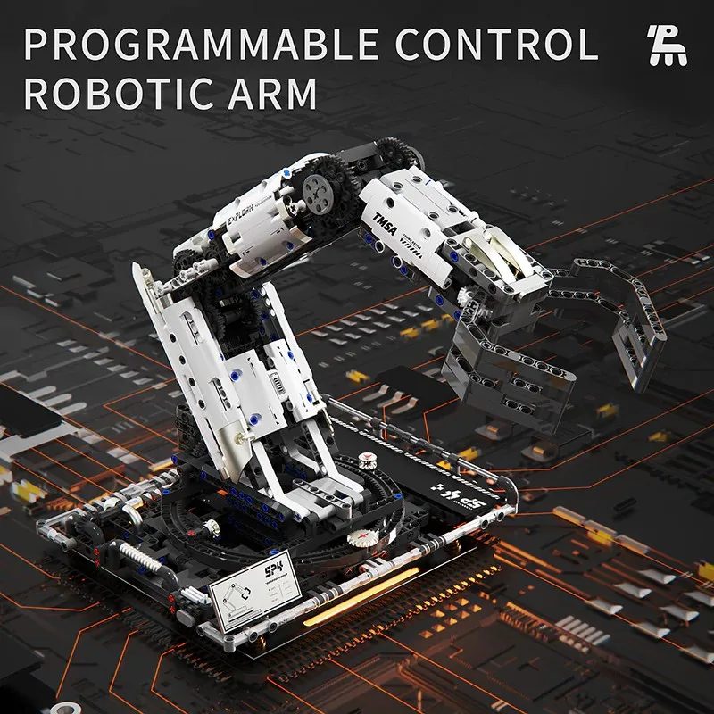 Technical Programming Robotic Arm with Motor RC Building Blocks DIY Assembly Brick Model Kit Boys Toy Adults Kid STEM Gift 1029PCS
Technical Programming Robotic Arm with Motor RC Building Blocks DIY Assembly Brick Model Kit Boys Toy Adults Kid STEM Gift 1029PCS