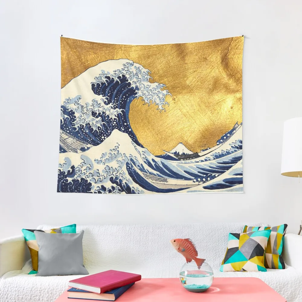 The Great Wave Off Kanagawa by Hokusai - Golden version Tapestry Custom Decoration For Bedroom Tapestry
The Great Wave Off Kanagawa by Hokusai - Golden version Tapestry Custom Decoration For Bedroom Tapestry