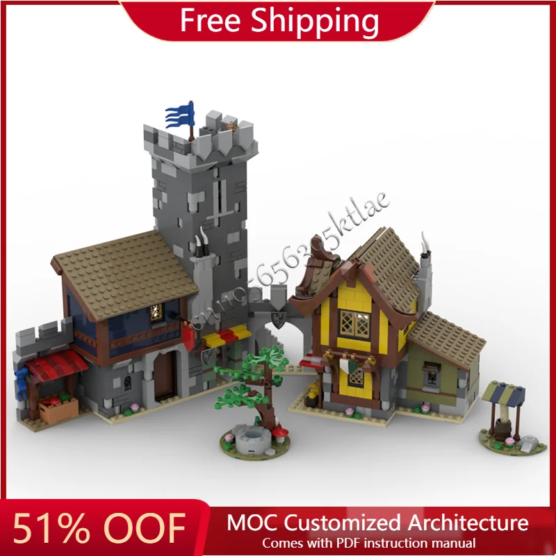 1234 PCS Street View Series Medieval Town Square Creative Building Block Model Educational Assembly Toy For Kid Festival Gifts
1234 PCS Street View Series Medieval Town Square Creative Building Block Model Educational Assembly Toy For Kid Festival Gifts