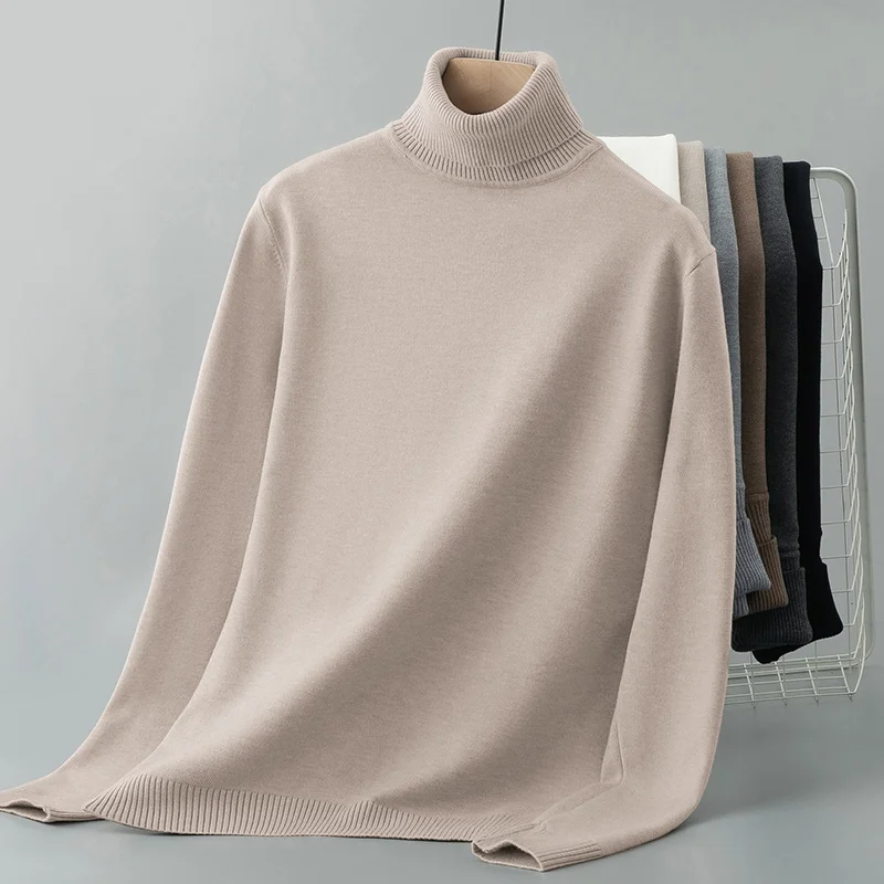 Men's High Collar Knitted Sweater Warm Inner Wear Base Layer Trendy Youth Color Yarn Sweater Casual Sle Breathable
Men's High Collar Knitted Sweater Warm Inner Wear Base Layer Trendy Youth Color Yarn Sweater Casual Sle Breathable