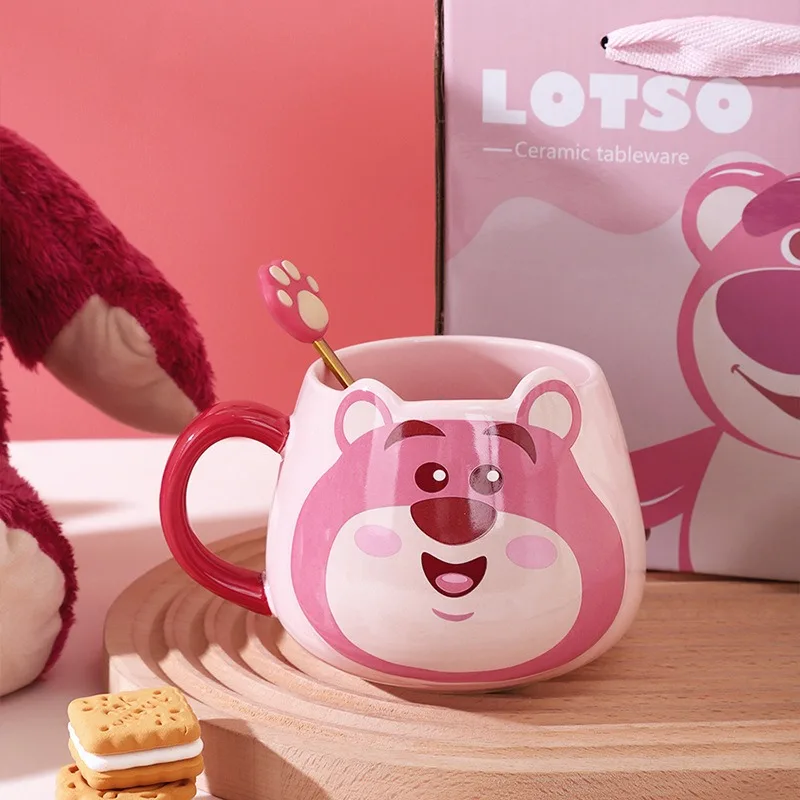 Cartoon Cute Lotso Ceramic Mug Couple Water Cup Office Milk Coffee Cups Kawaii Big Belly Bottle High-quality Household Mugs Gift
Cartoon Cute Lotso Ceramic Mug Couple Water Cup Office Milk Coffee Cups Kawaii Big Belly Bottle High-quality Household Mugs Gift