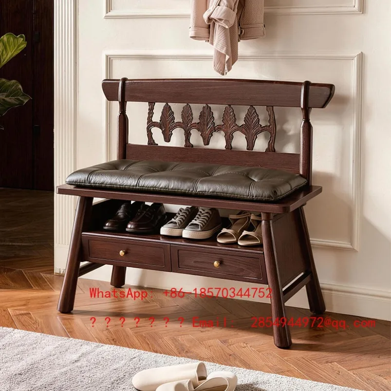 American Shoe Changing Stool Door Can Be Used As Shoe Cabinet Multi-functional Shoe Stool Tea Room Back Chair
American Shoe Changing Stool Door Can Be Used As Shoe Cabinet Multi-functional Shoe Stool Tea Room Back Chair
