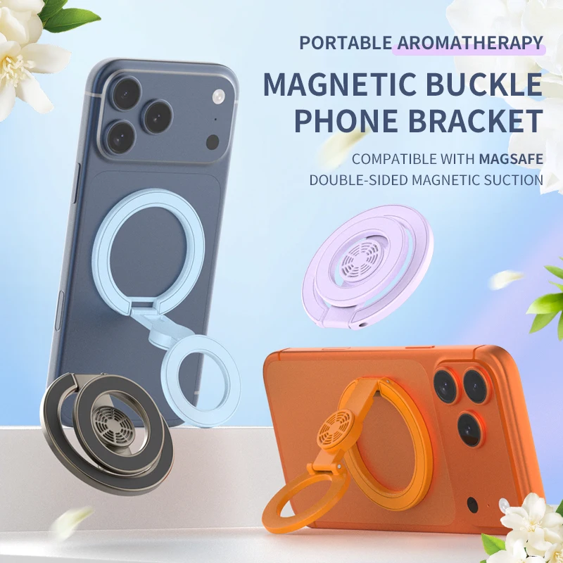 Hollow Aromatherapy Magnetic Phone Stand for iPhone 17 16 15 14 13 Pro Max Mag-safe Desktop Ring Holder for Google 11 10 Pro XL
Hollow Aromatherapy Magnetic Phone Stand for iPhone 17 16 15 14 13 Pro Max Mag-safe Desktop Ring Holder for Google 11 10 Pro XL