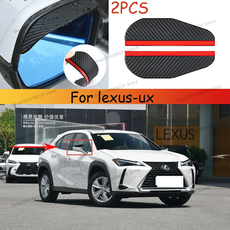 For lexus-ux Car 2PCS Carbon Fiber Sun Visor Shade Cover Car Rearview Mirror Rain Eyebrow Protector Clear Vision
For lexus-ux Car 2PCS Carbon Fiber Sun Visor Shade Cover Car Rearview Mirror Rain Eyebrow Protector Clear Vision