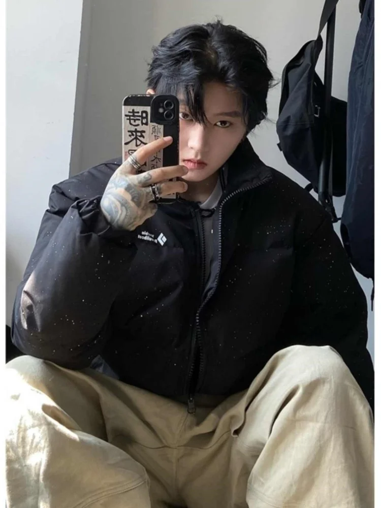 Double-Sided Wear Cotton Jaet Men's Winter High-End Starry Outerwear Trendy Brand Cool Street Sle Bread Coat Couple C...
Double-Sided Wear Cotton Jaet Men's Winter High-End Starry Outerwear Trendy Brand Cool Street Sle Bread Coat Couple C...