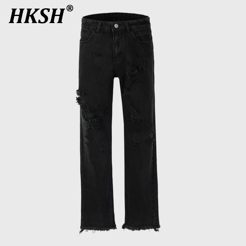 HKSH Men's Urban Cat Beads Tear Design Denim Pants Black Jeans Dark High Street Vintage Punk Women Trousers Fashion New HK0468
HKSH Men's Urban Cat Beads Tear Design Denim Pants Black Jeans Dark High Street Vintage Punk Women Trousers Fashion New HK0468