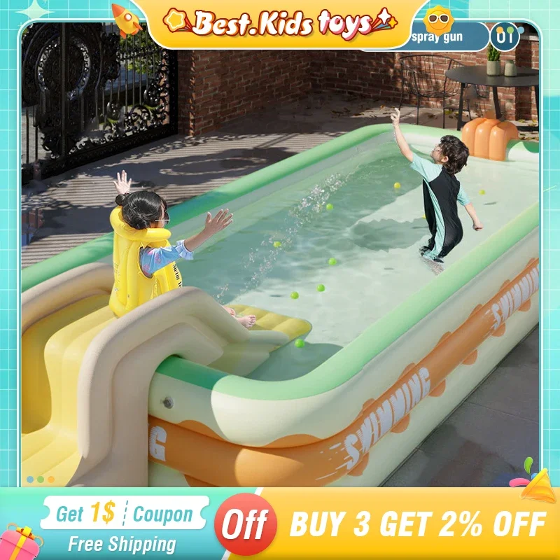 1.8/2.06/3M Large Family Inflatable Swimming Pool Kids Toys Frame Pools Garden Outdoor Baby Water Game Folding Removable Piscina
1.8/2.06/3M Large Family Inflatable Swimming Pool Kids Toys Frame Pools Garden Outdoor Baby Water Game Folding Removable Piscina