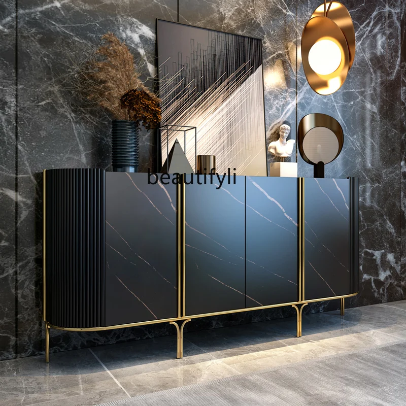 Italian rock slab porch cabinet, villa entry locker, exhibition hall, model room, designer light luxury decorative cabinet
Italian rock slab porch cabinet, villa entry locker, exhibition hall, model room, designer light luxury decorative cabinet